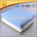 Natural Comfort White And Blue Pure Color Plain Style, Light Weight Queen Size Wholesale Embossed Blanket